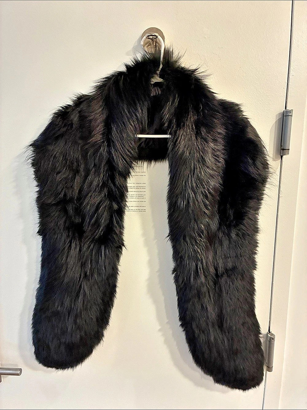 Women’s Bonwit Teller Fur Scarf in Black